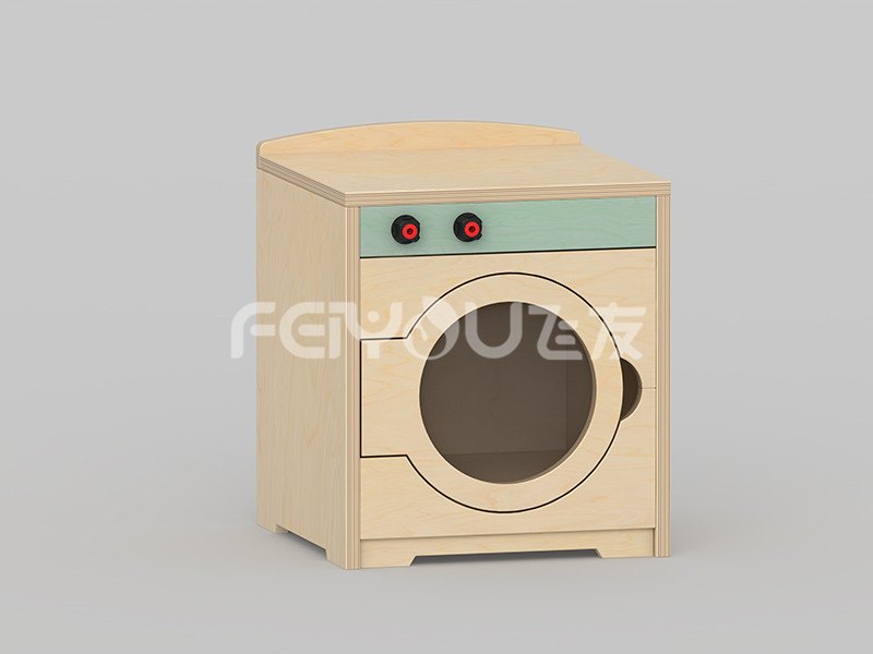 儿童桦木造型洗衣机