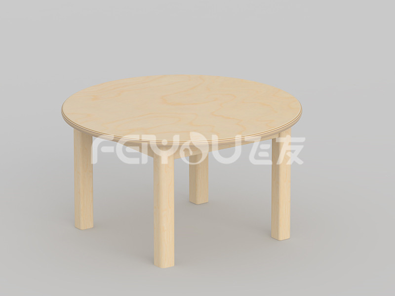 儿童桦木圆桌