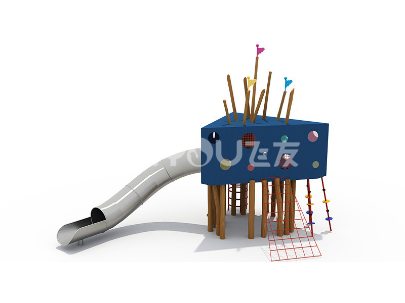 非标儿童滑梯定制-魔方盒子
