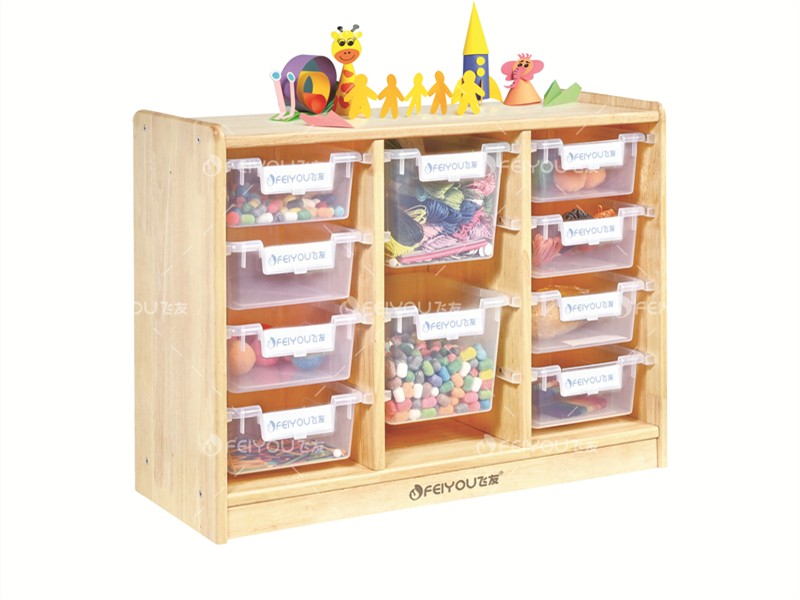 F000764乐森林·教具盒柜（小）（含透明教具盒）-幼儿园家具
